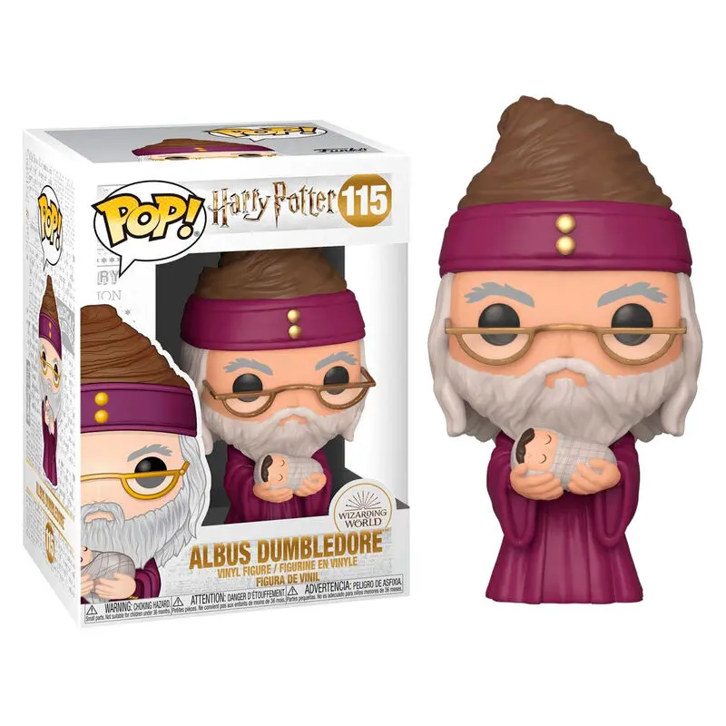 Harry Potter POP! Movies Vinyl Figura Dumbledore s bebom Harry 9 cm fotografija proizvoda