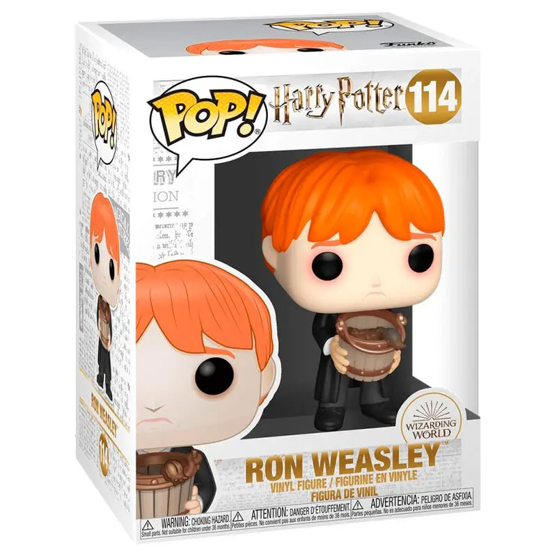 Harry Potter POP! Movies Vinyl Figura Ron Povraćanje Puževa s Kantom 9 cm fotografija proizvoda