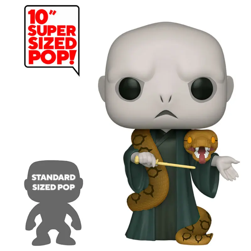 Harry Potter Super Sized POP! Movies Vinilna figura Voldemort w/Nagini 25 cm fotografija proizvoda