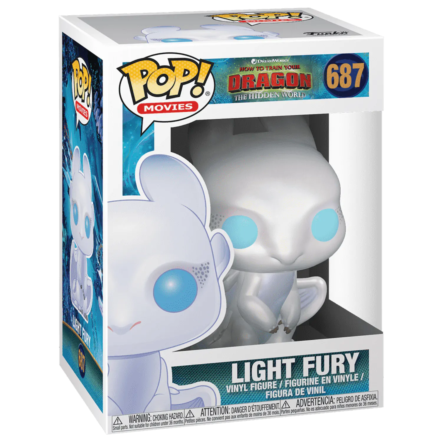 How to Train Your Dragon 3 POP! Vinyl figura Light Fury 9 cm fotografija proizvoda