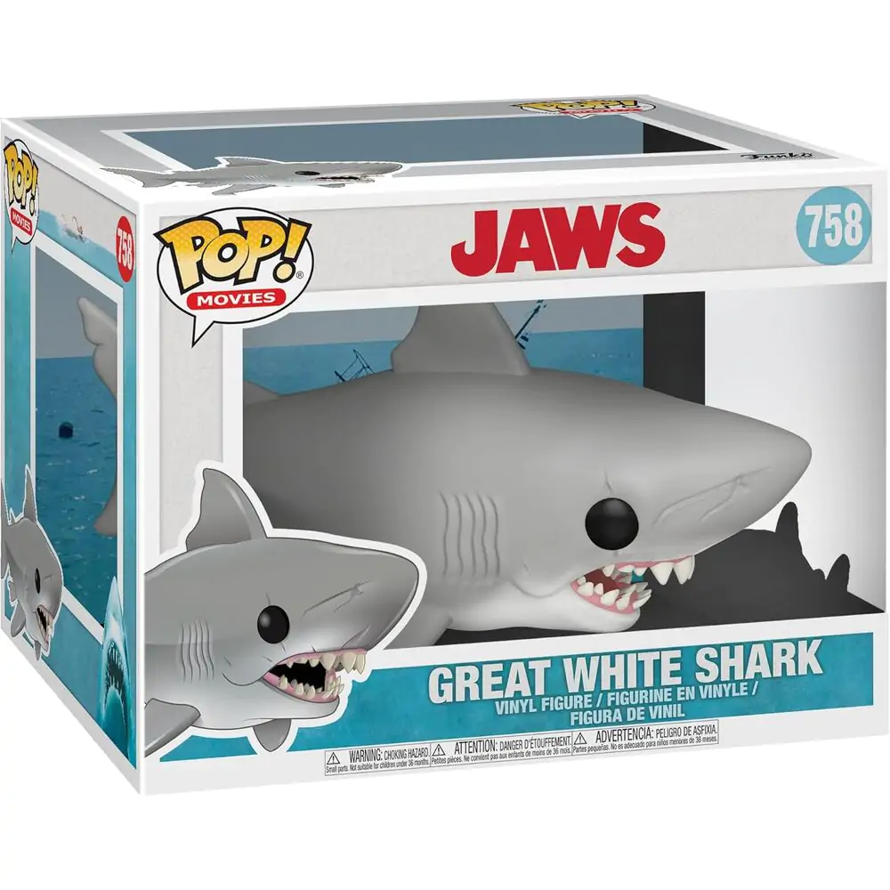 Jaws Oversized POP! Movies Vinilna figura Jaws 15 cm fotografija proizvoda