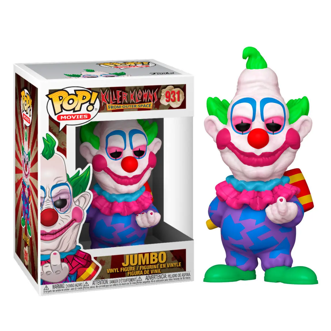 Killer Klowns from Outer Space POP! Movies Vinilna figura Jumbo 9 cm fotografija proizvoda