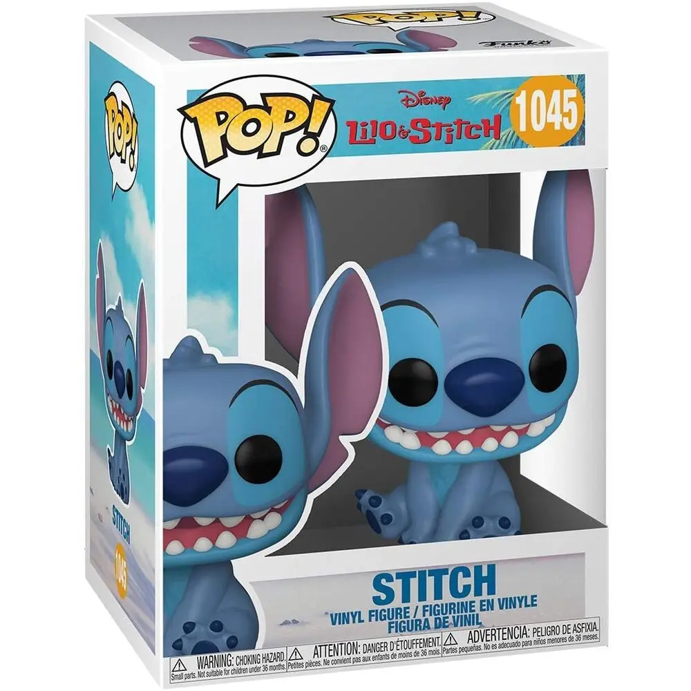 Lilo & Stitch POP! Disney Vinilna Figura Nasmiješeni Sjedeći Stitch 9 cm fotografija proizvoda