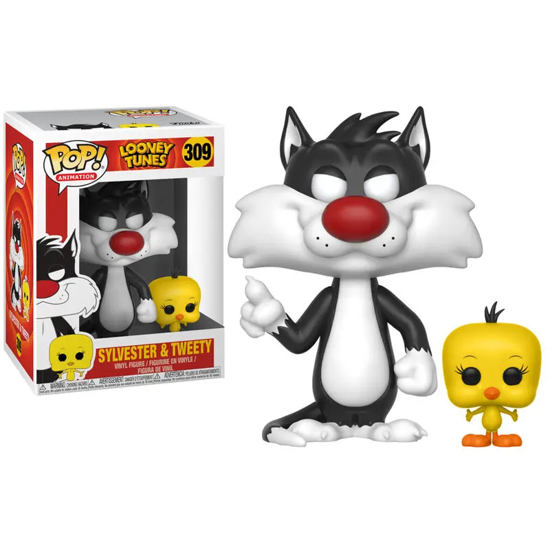 Looney Tunes POP! Television Vinilna Figura Sylvester & Tweety 9 cm fotografija proizvoda