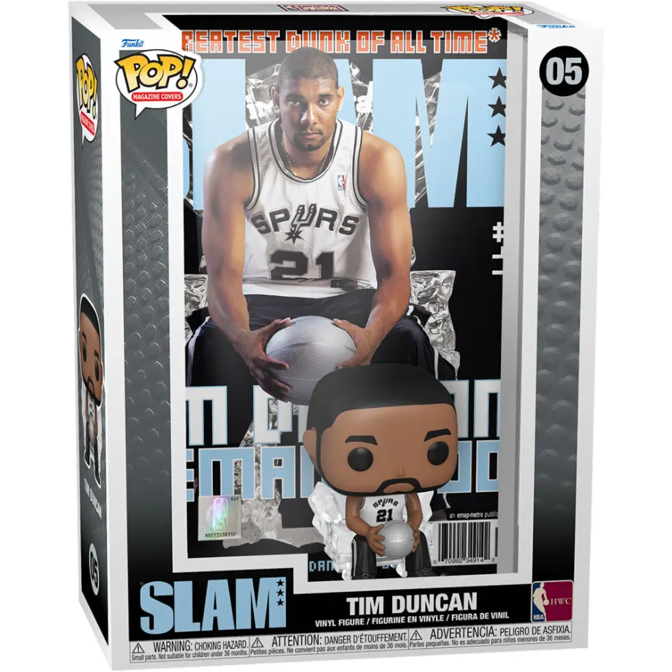 NBA Cover POP! Košarka Vinilna Figura Tim Duncan (SLAM Magazin) 9 cm fotografija proizvoda