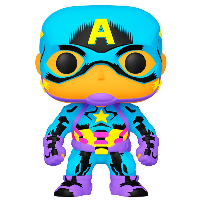 Marvel POP! Marvel Black Light Vinyl Figura Kapetan Amerika 9 cm fotografija proizvoda