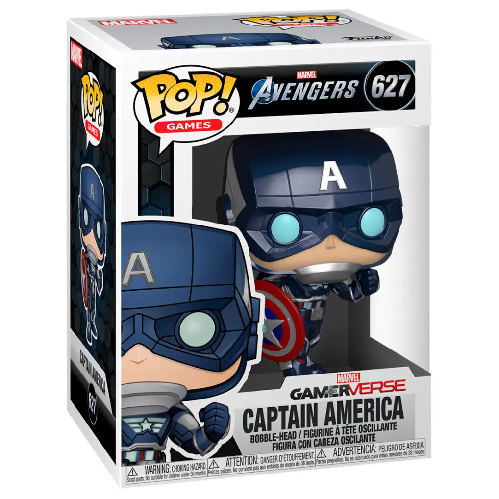 Marvel's Avengers (videoigra iz 2020.) POP! Marvel Vinyl Figura Kapetan Amerika 9 cm fotografija proizvoda