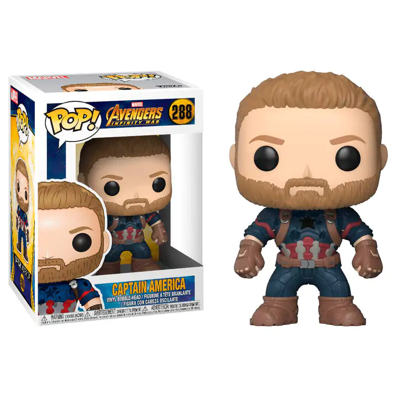 Avengers Infinity War POP! Movies Vinilna Figura Kapetan Amerika 9 cm fotografija proizvoda