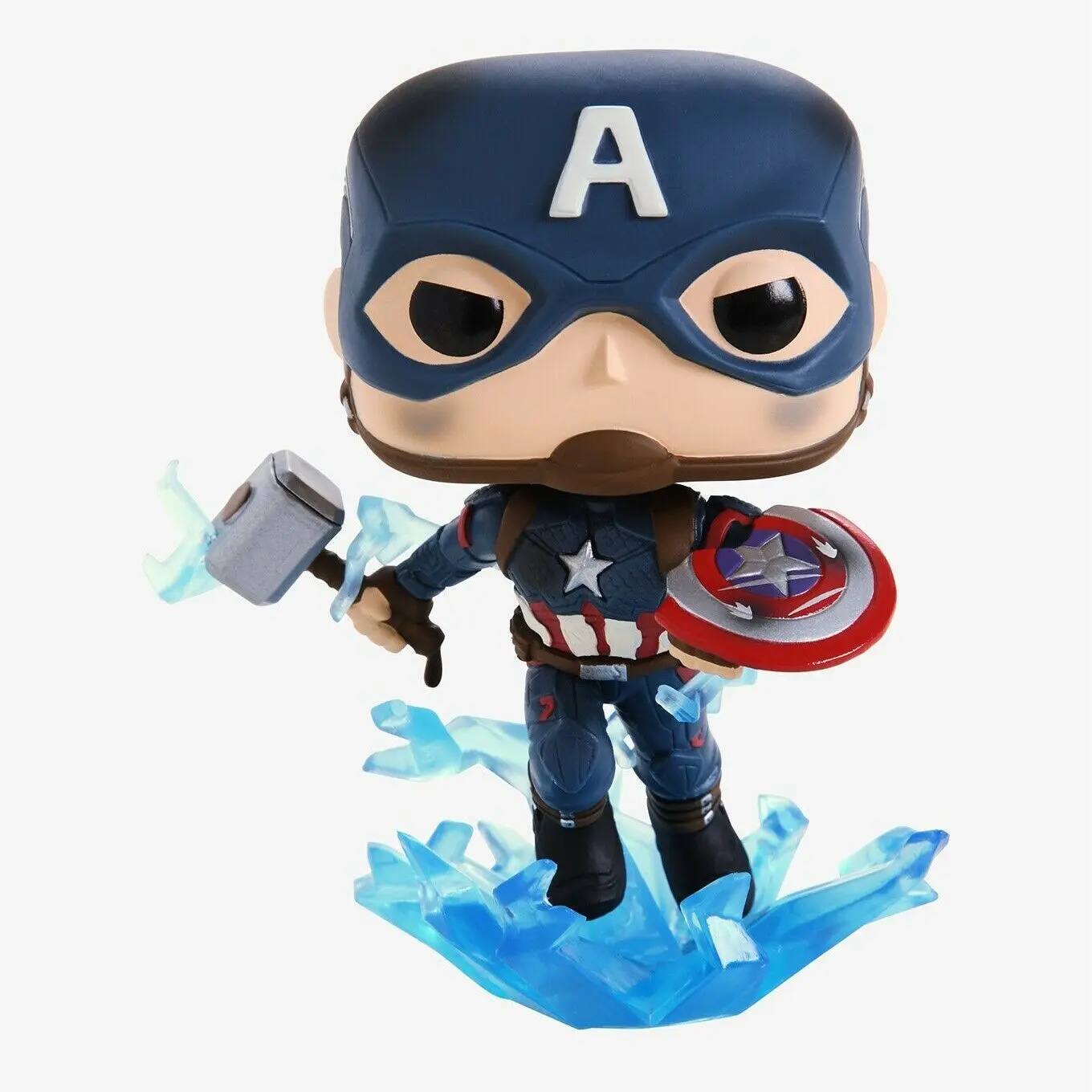 Avengers: Endgame POP! Movies Vinilna Figura Captain America s razbijenim štitom & Mjölnir 9 cm fotografija proizvoda