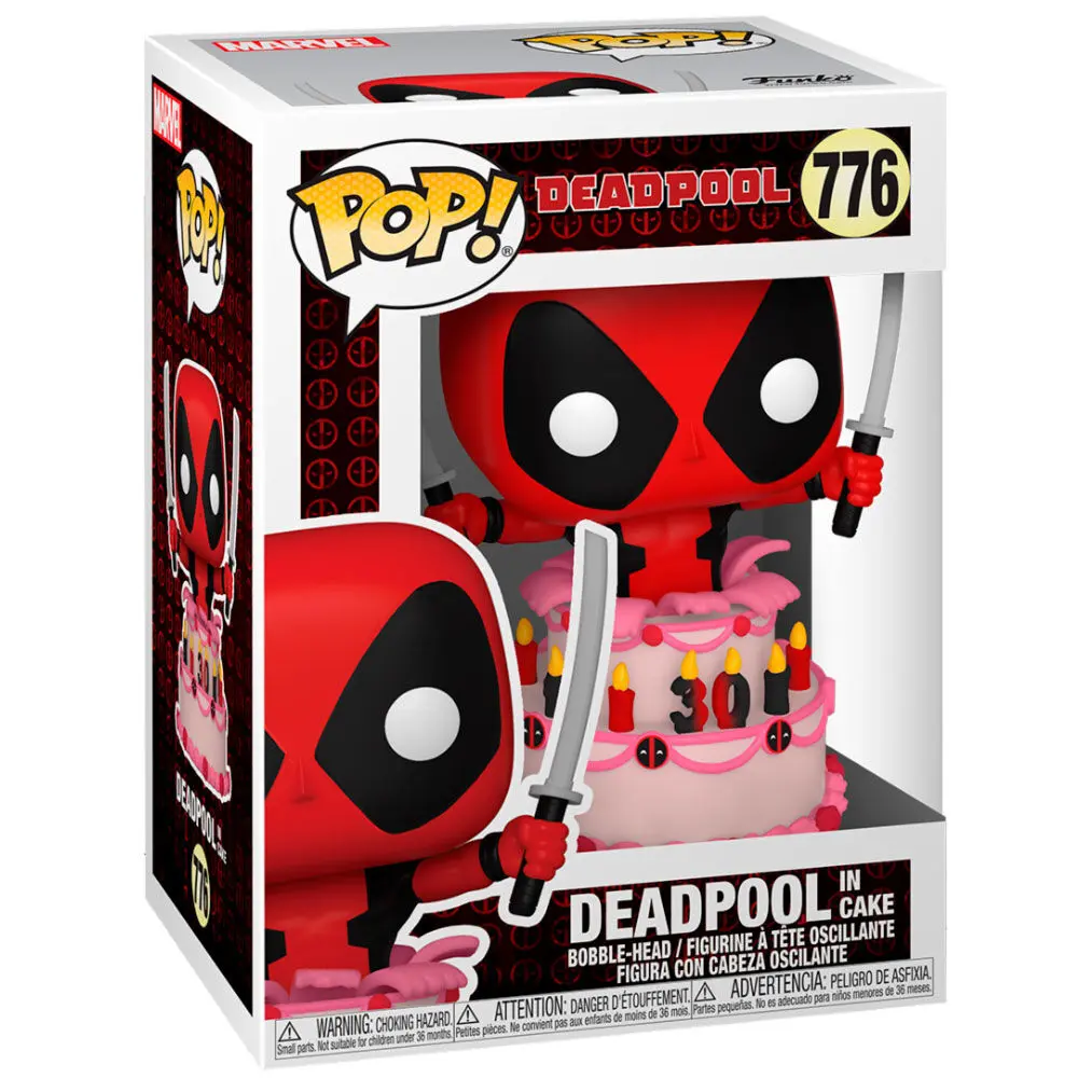 Marvel Deadpool 30. obljetnica POP! Vinil Figura Deadpool u torti 9 cm fotografija proizvoda