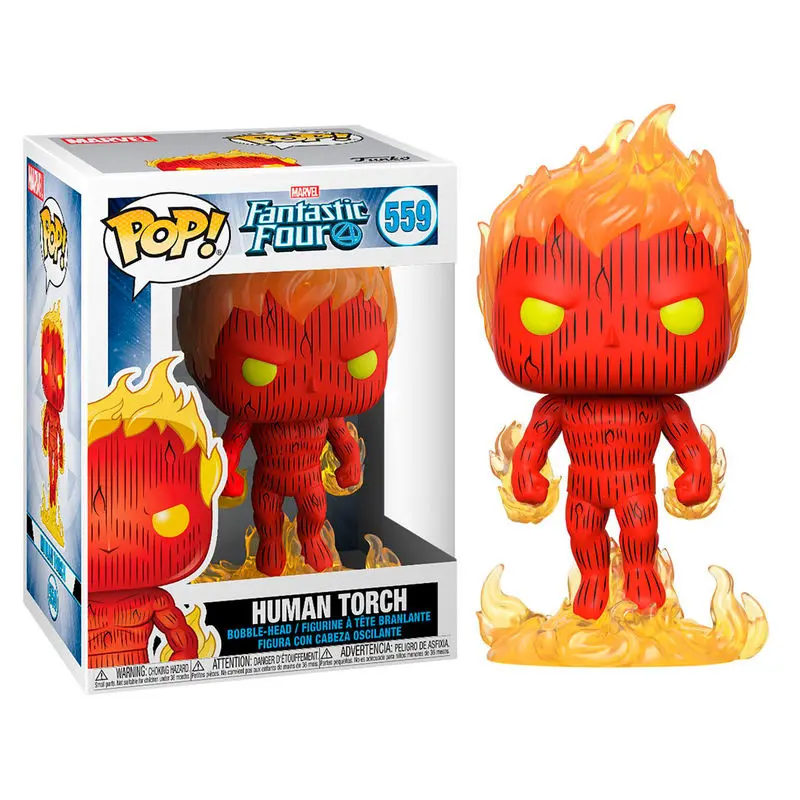 Fantastic Four POP! Marvel vinilna figura Human Torch 9 cm fotografija proizvoda