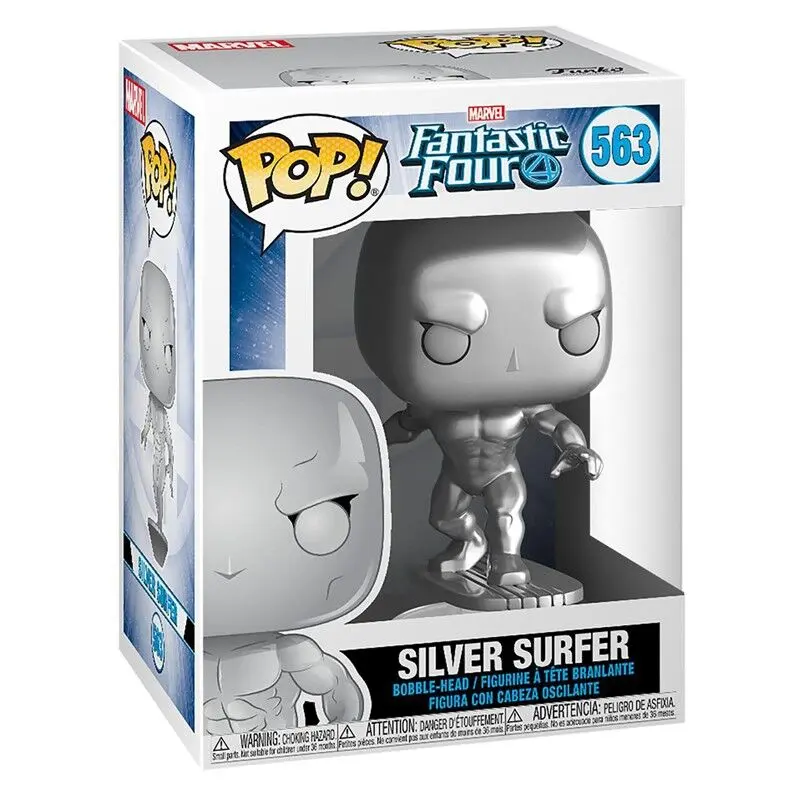 Fantastic Four POP! Marvel Vinyl Figura Silver Surfer 9 cm fotografija proizvoda