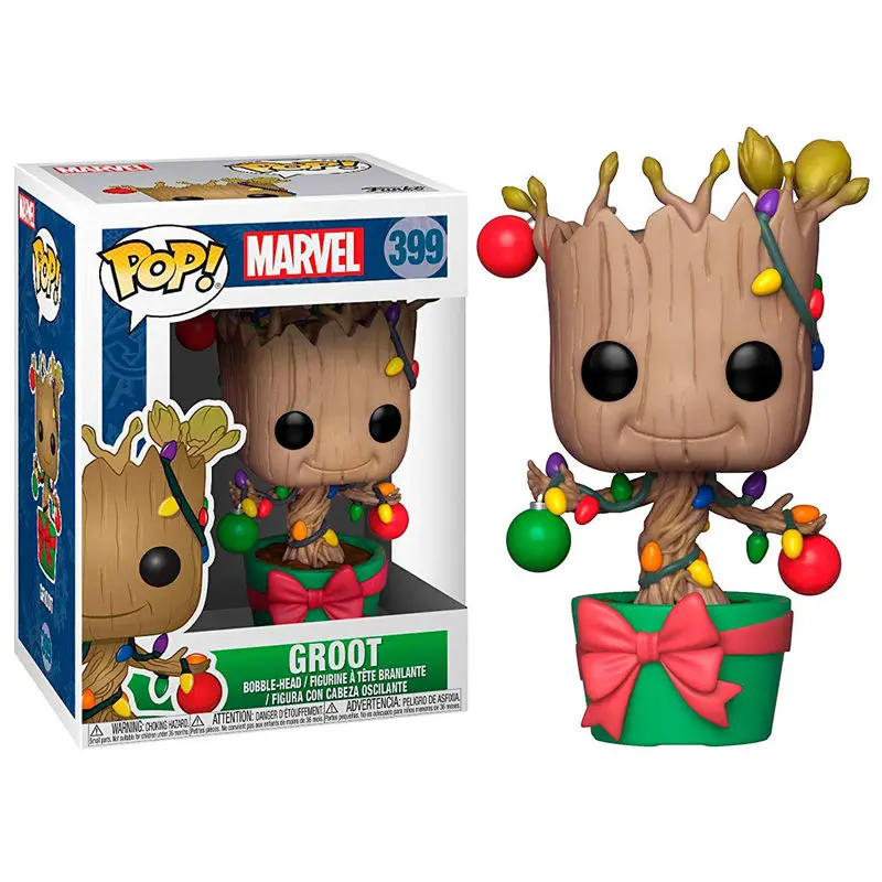 POP figurica Marvel Holiday Groot sa svjetlima i ukrasima fotografija proizvoda