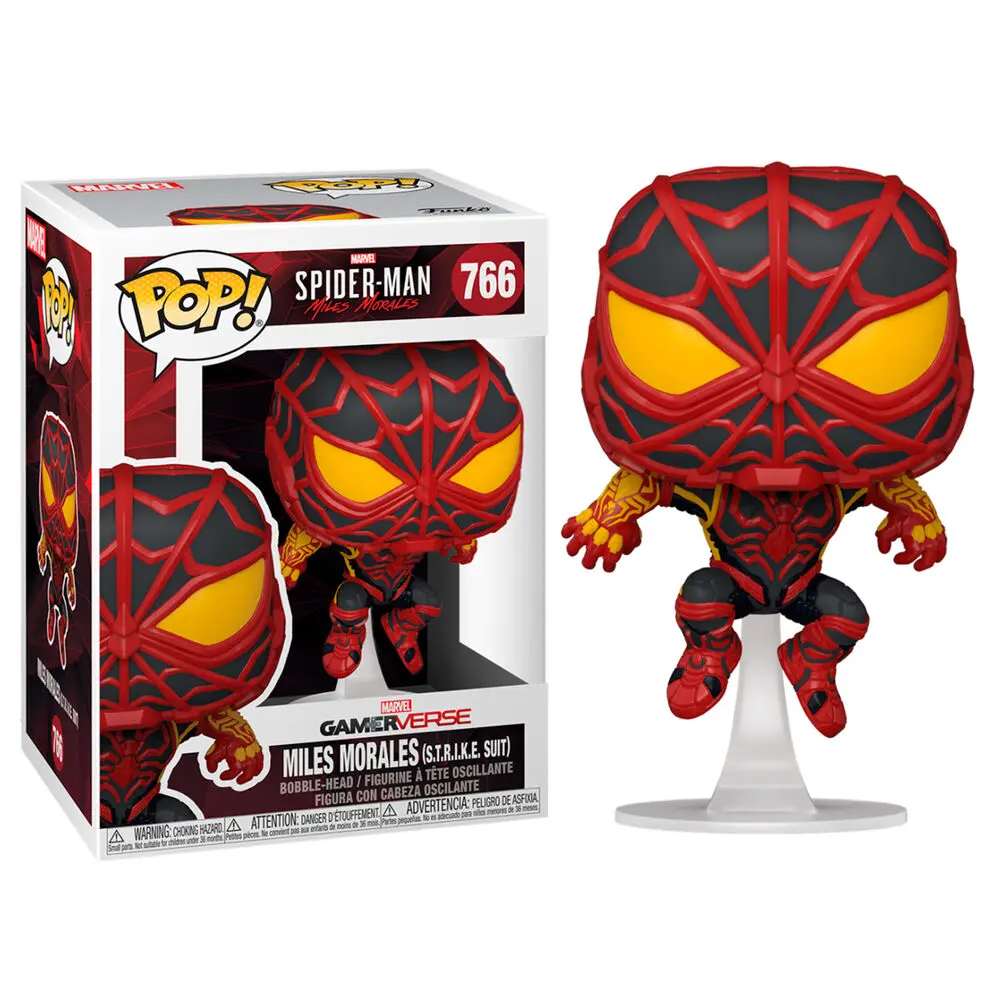 Marvel's Spider-Man POP! Games Vinilna Figura Miles Morales Strike Suit 9 cm fotografija proizvoda