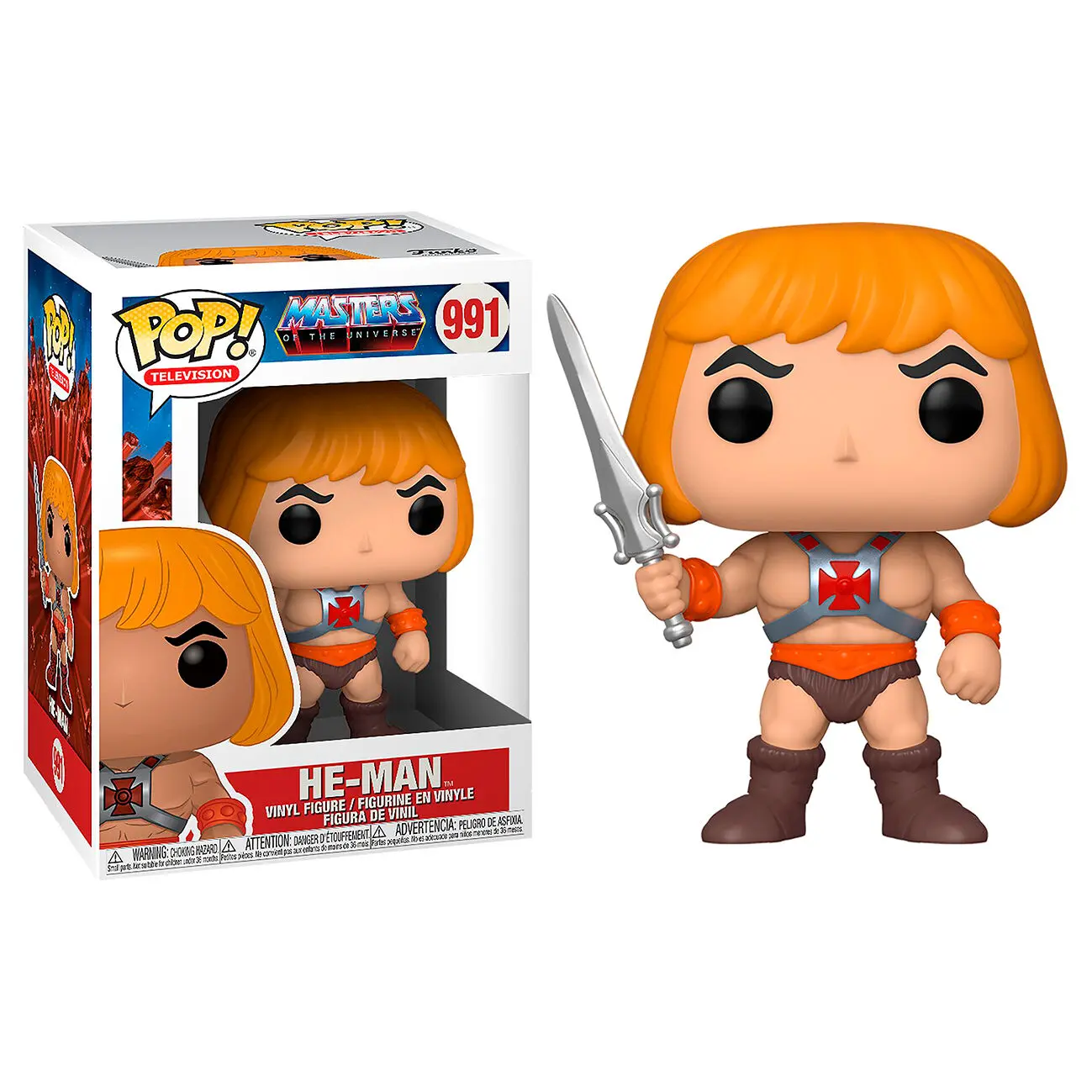 Masters of the Universe POP! Animation Vinilna figura He-Man 9 cm fotografija proizvoda