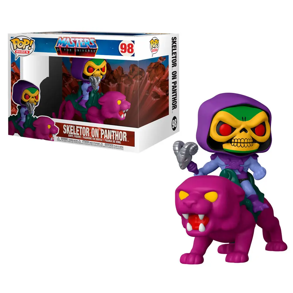 Masters of the Universe POP! Rides Vinilna Figura Skeletor na Panthor 18 cm fotografija proizvoda