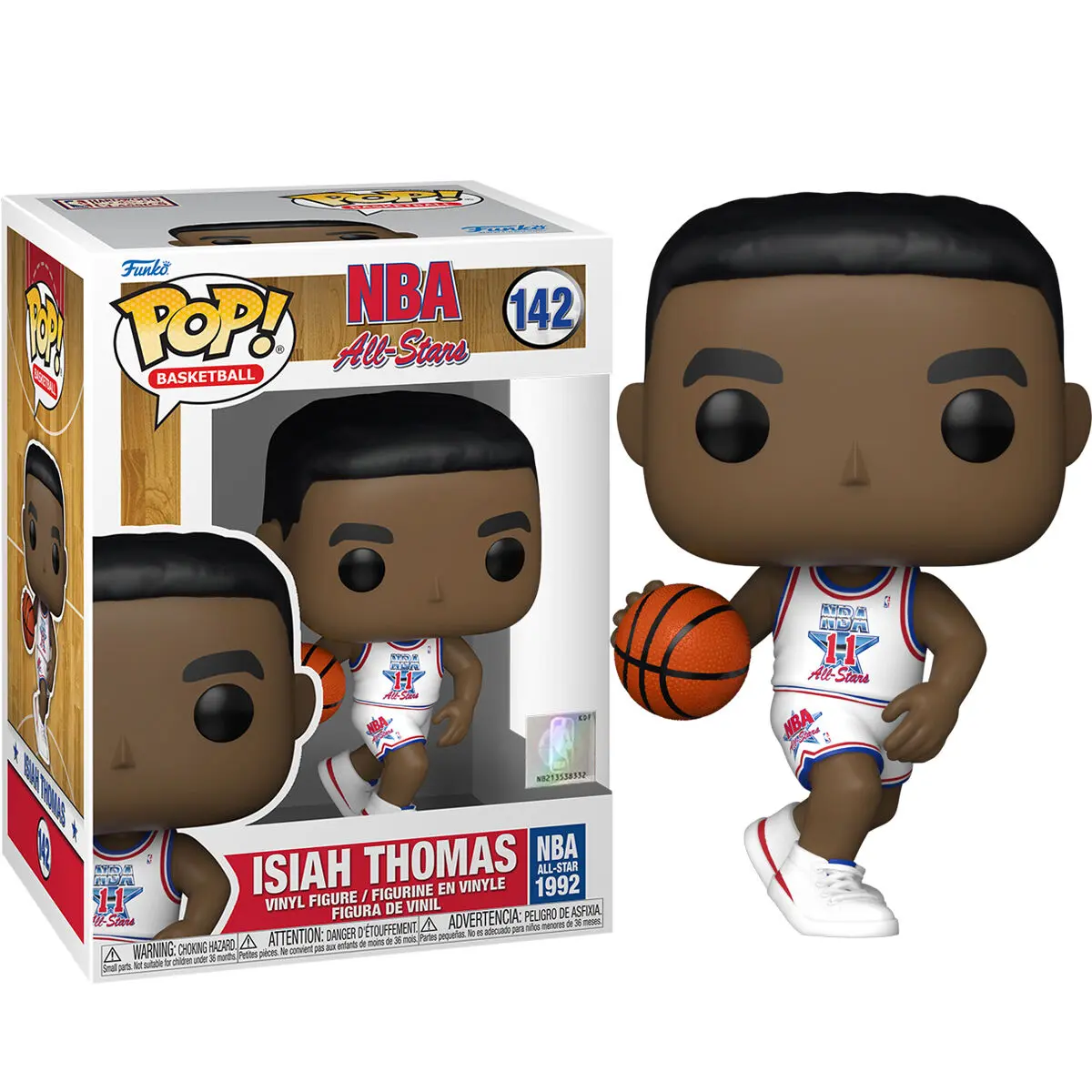 NBA Legends POP! Košarka Vinil Figura Isiah Thomas (White All Star Uni 1992) 9 cm fotografija proizvoda