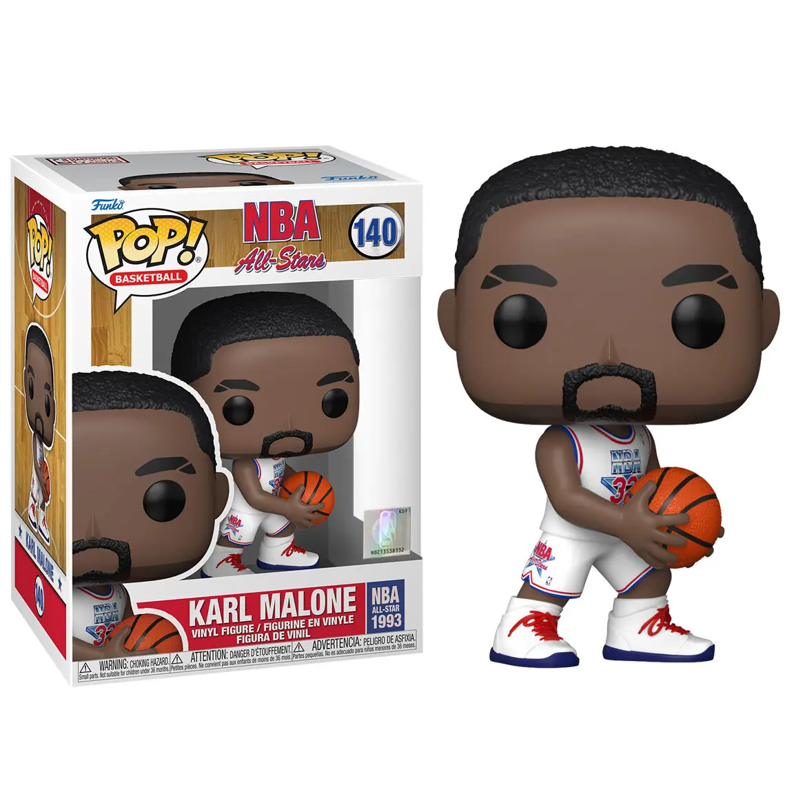 NBA Legends POP! Košarka Vinil Figura Karl Malone (White All Star Uni 1993) 9 cm fotografija proizvoda