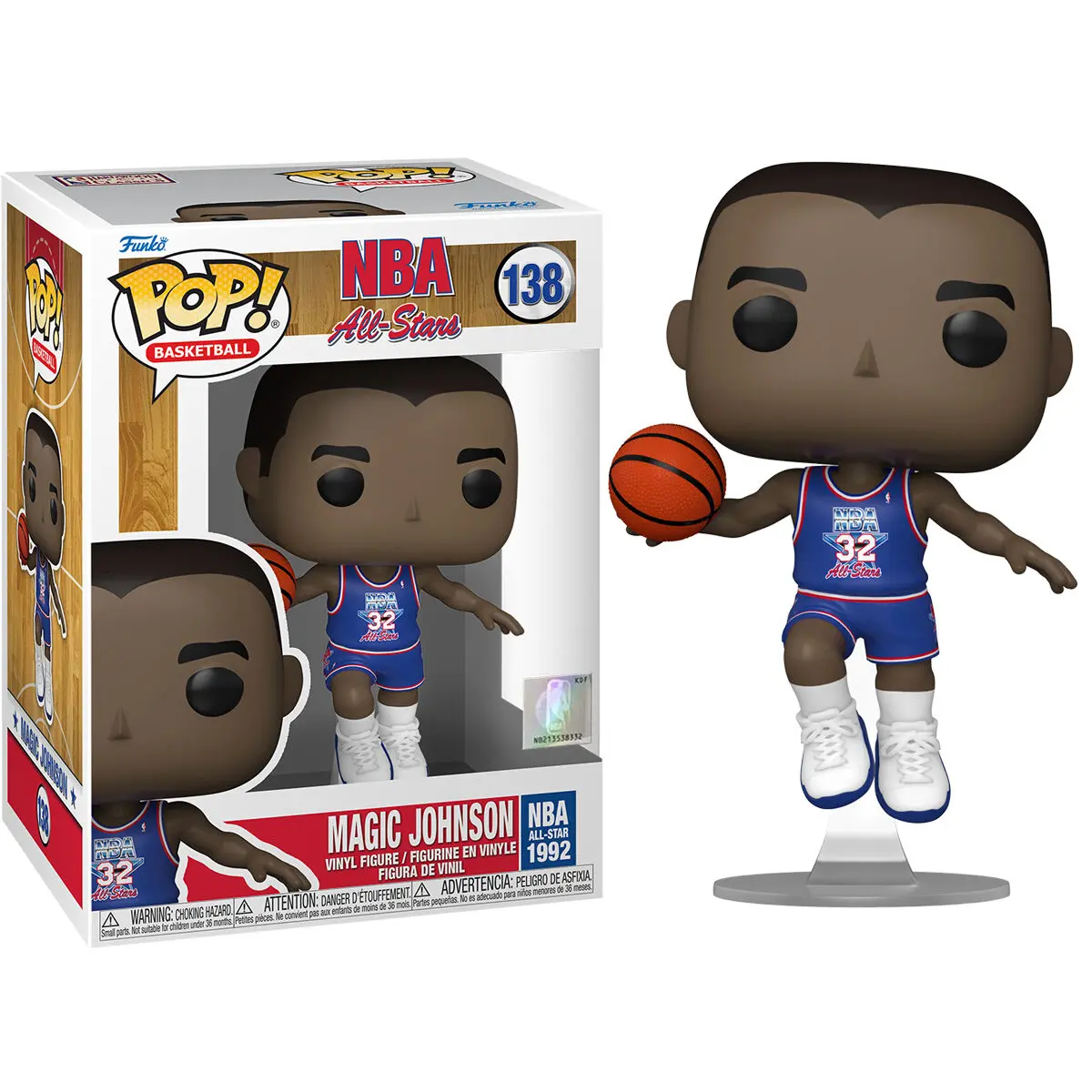 NBA Legends POP! Košarka Vinyl Figura Magic Johnson (Blue All Star Uni 1991) 9 cm fotografija proizvoda