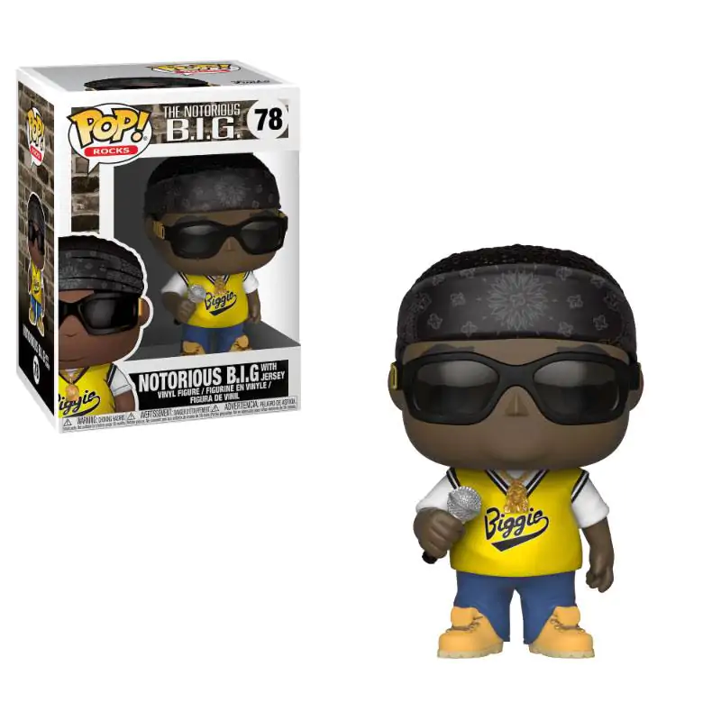 Notorious B.I.G. POP! Rocks Vinyl Figura Notorious B.I.G. (Jersey) 9 cm fotografija proizvoda