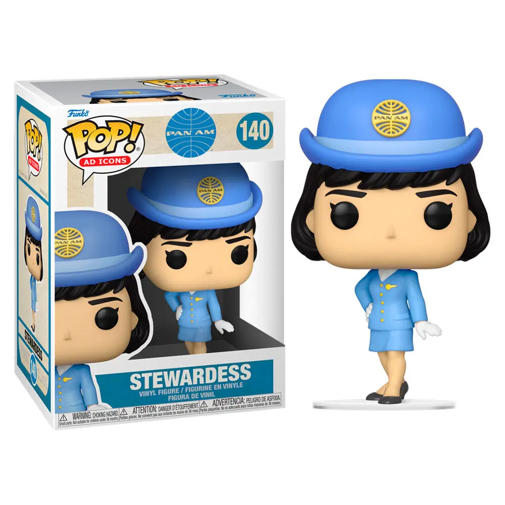 Pan Am POP! Ad Icons Vinyl Figure Stjuardesa bez torbe 9 cm [OŠTEĆENO PAKIRANJE] fotografija proizvoda