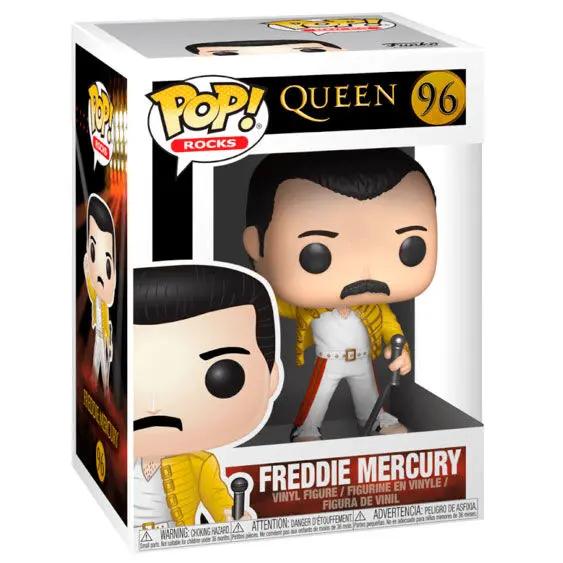 Queen POP! Rocks Vinilna Figura Freddie Mercury Wembley 1986 9 cm fotografija proizvoda