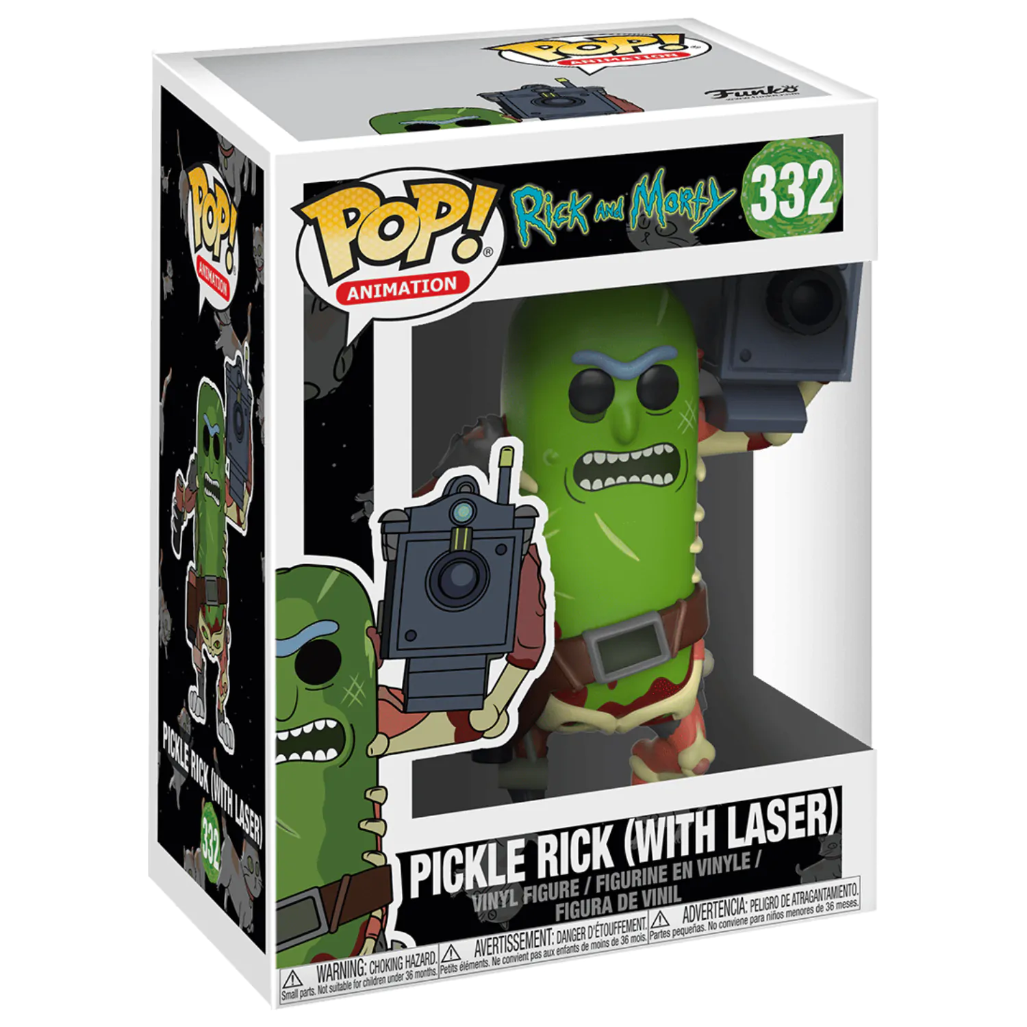 Rick and Morty POP! Animation Vinyl figura Pickle Rick s laserom 9 cm fotografija proizvoda