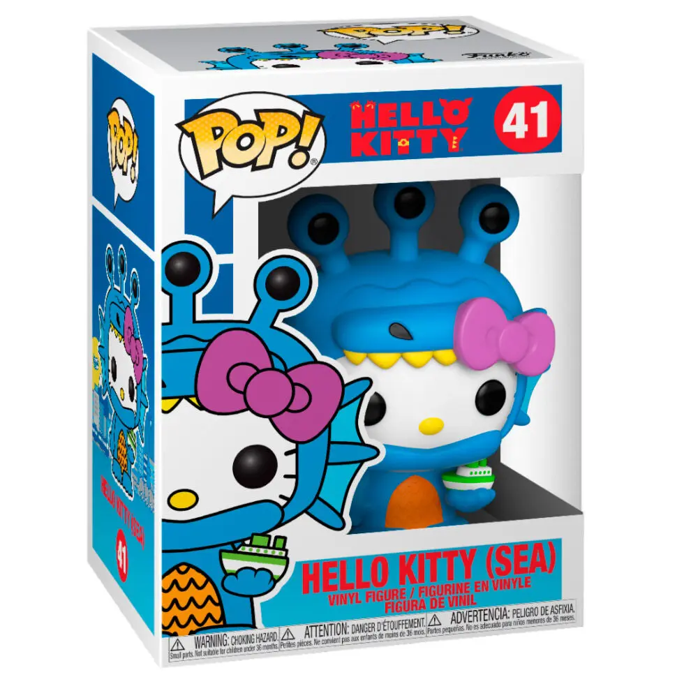 Hello Kitty Kaiju POP! Sanrio Vinyl Figura Hello Kitty Sea Kaiju 9 cm fotografija proizvoda