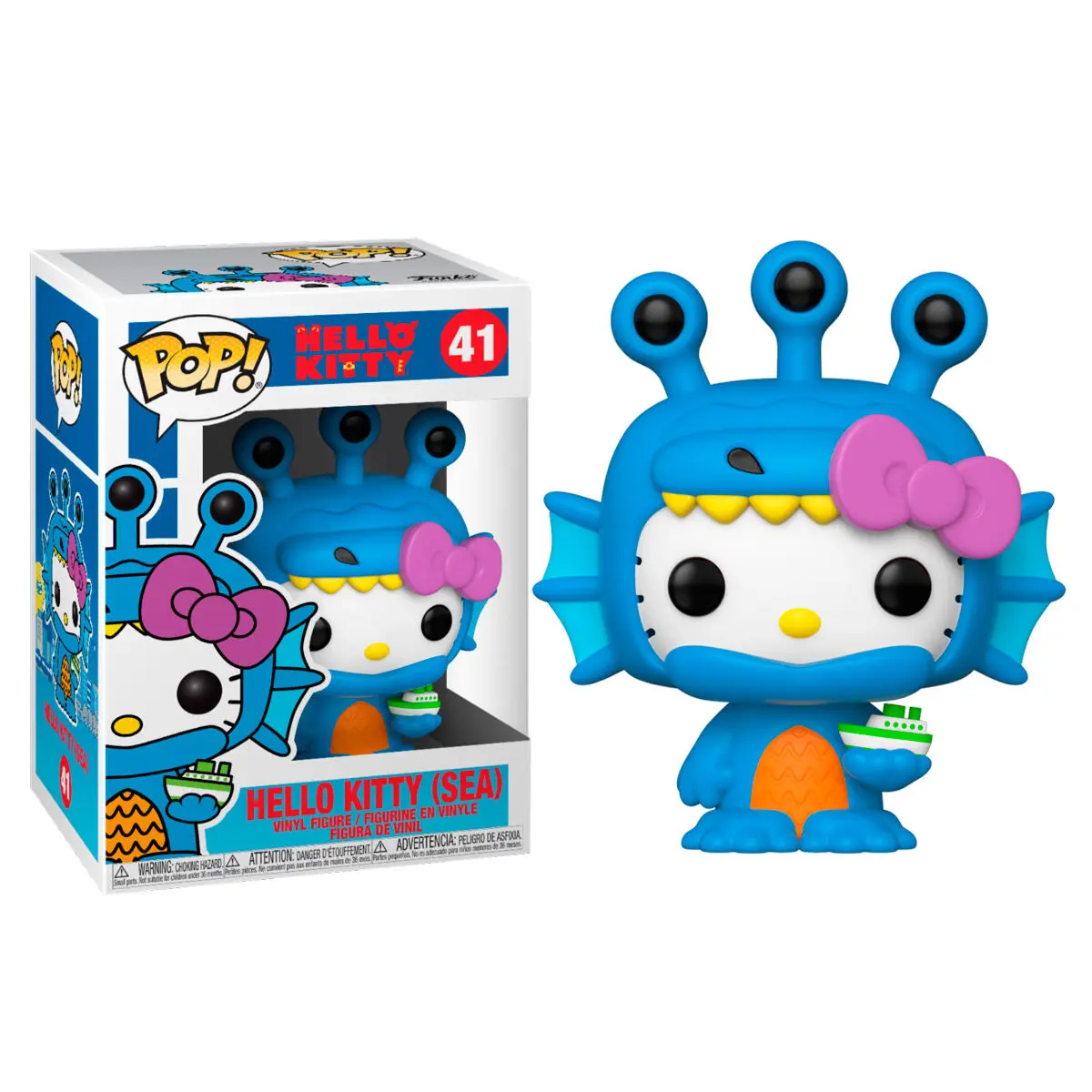 Hello Kitty Kaiju POP! Sanrio Vinyl Figura Hello Kitty Sea Kaiju 9 cm fotografija proizvoda