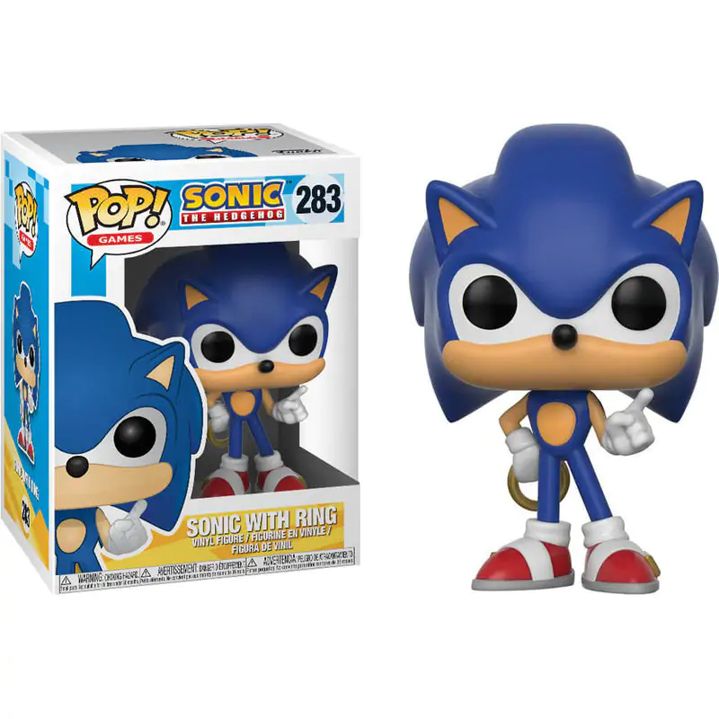 Sonic The Hedgehog POP! Games Vinilna Figura Sonic (Ring) 9 cm fotografija proizvoda