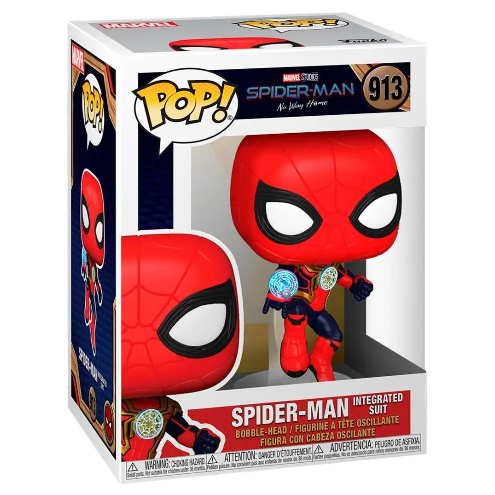 Spider-Man: No Way Home POP! Vinilna figura Spider-Man (Integrated Suit) 9 cm fotografija proizvoda