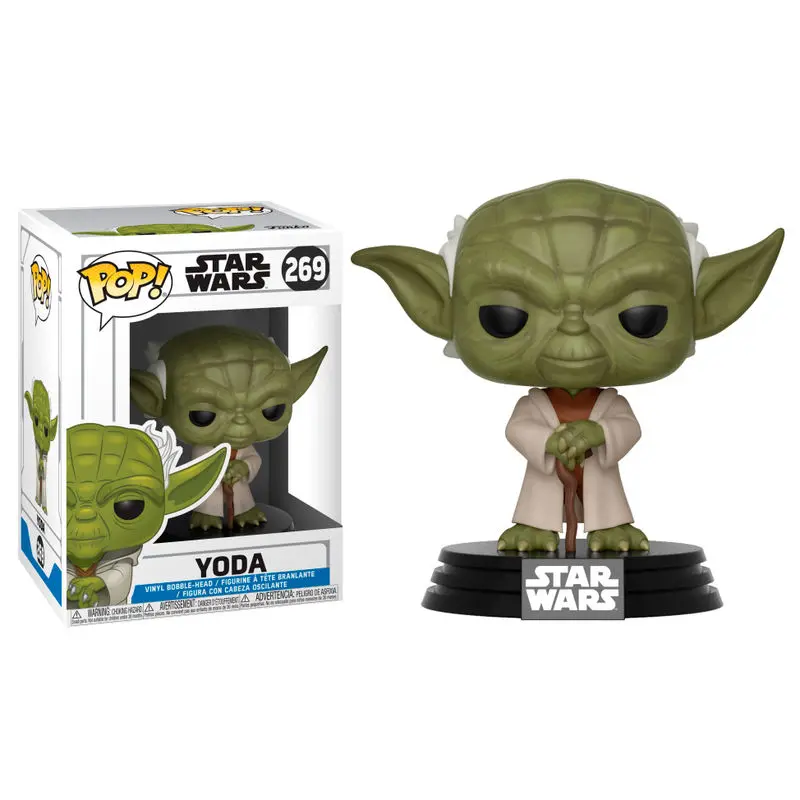 Star Wars Clone Wars POP! Vinyl figura s klimajućom glavom Yoda 9 cm fotografija proizvoda