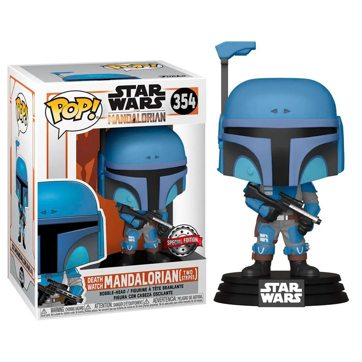 Star Wars The Mandalorian POP! TV Vinyl figura Death Watch Mandalorian (Two Stripes) 9 cm fotografija proizvoda