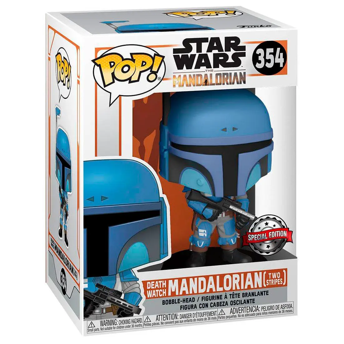 Star Wars The Mandalorian POP! TV Vinyl figura Death Watch Mandalorian (Two Stripes) 9 cm fotografija proizvoda