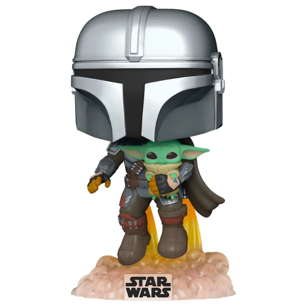 Star Wars The Mandalorian POP! TV Vinilna Figura Mando Flying w/ Jet Pack 9 cm fotografija proizvoda