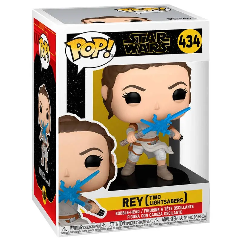 Star Wars Episode IX POP! Movies Vinyl Figura Rey s 2 Svjetlosna Mača 9 cm fotografija proizvoda