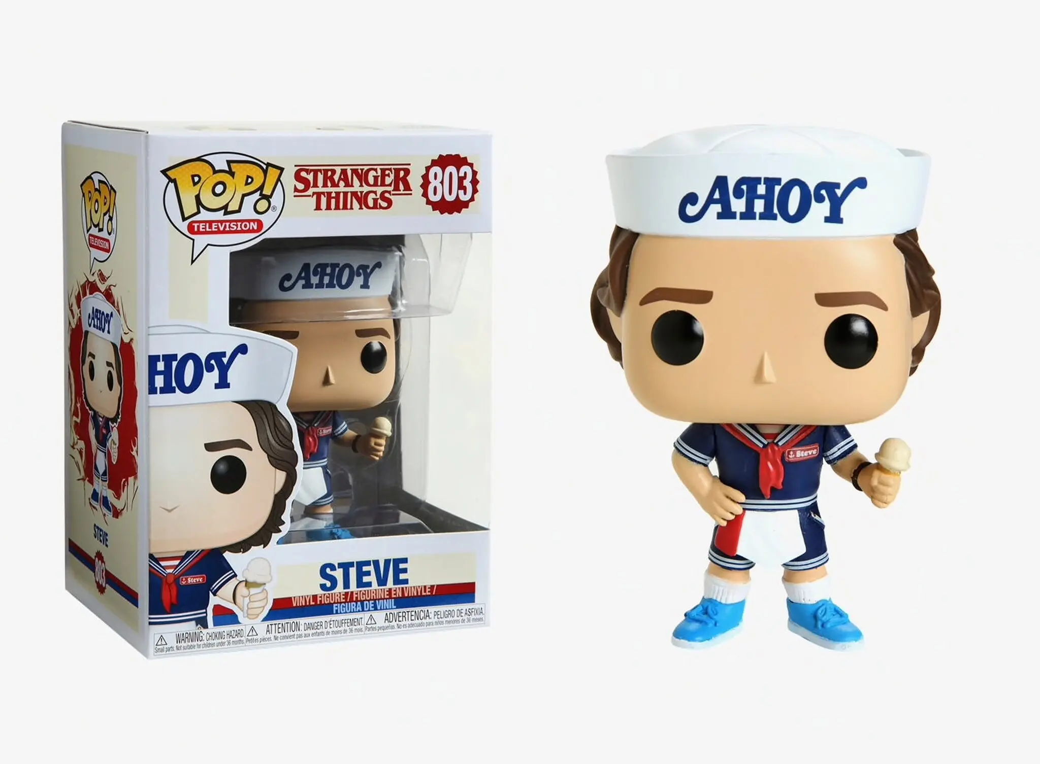 Stranger Things POP! TV Vinyl Figura Steve s Šeširom i Sladoledom 9 cm fotografija proizvoda