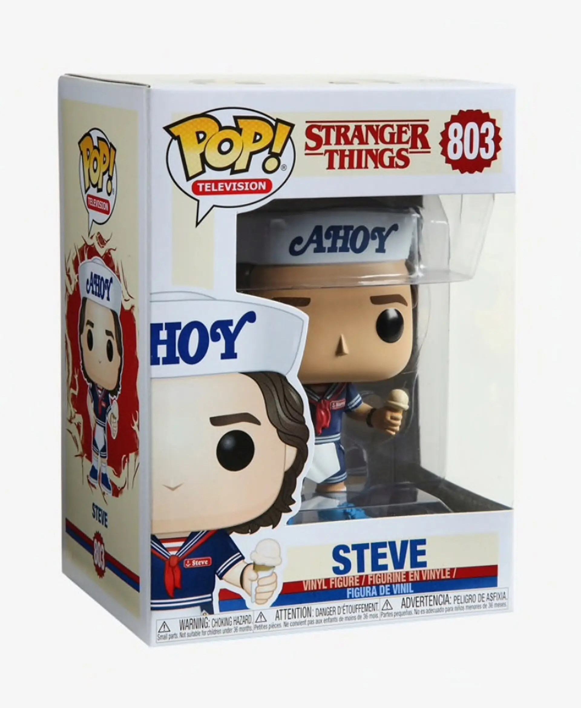 Stranger Things POP! TV Vinyl Figura Steve s Šeširom i Sladoledom 9 cm fotografija proizvoda