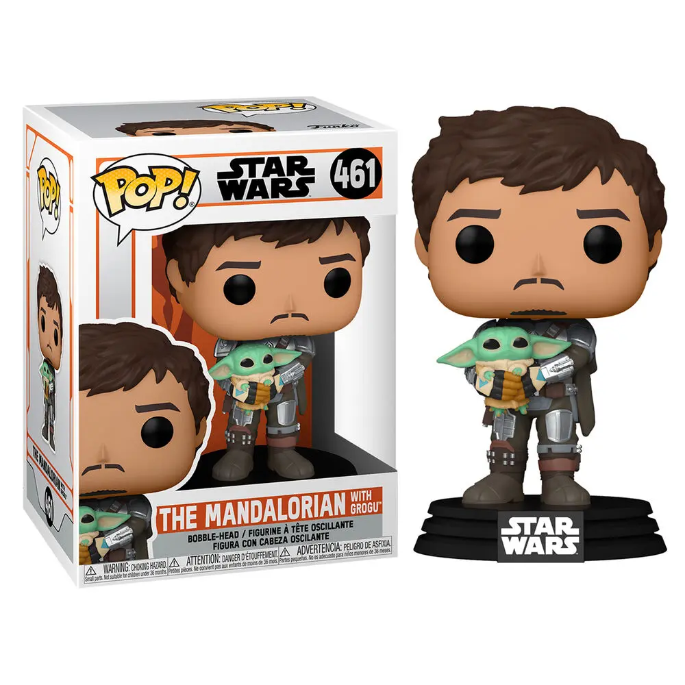 Star Wars The Mandalorian POP! TV Vinilna Figura The Mandalorian & Grogu 9 cm fotografija proizvoda