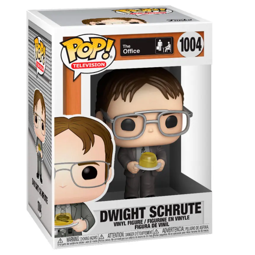 The Office US POP! TV vinilna figura Dwight s Jello Staplerom 9 cm fotografija proizvoda
