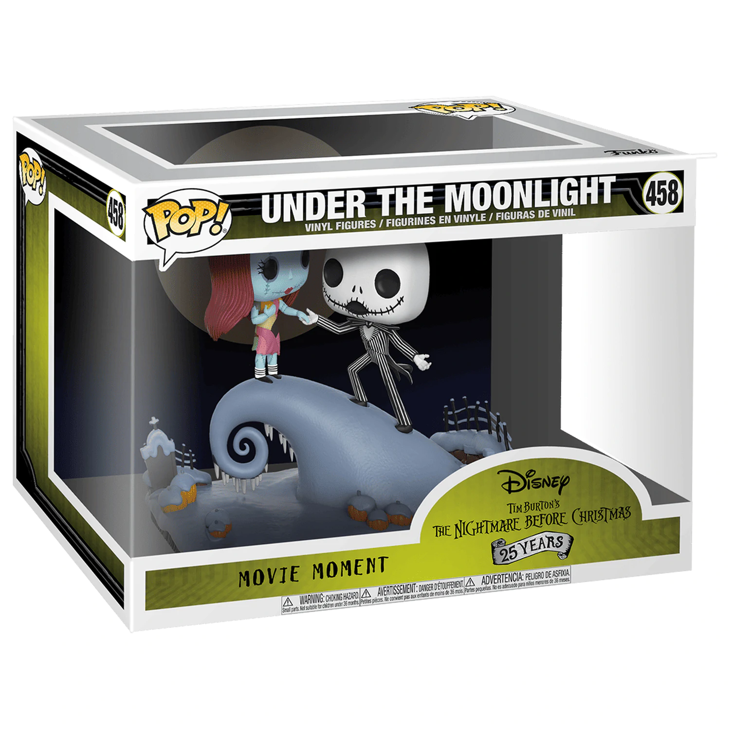 Nightmare Before Christmas POP! Movie Moments vinilni figurica s pomičnom glavom, set od 2 komada, Jack & Sally, 9 cm fotografija proizvoda