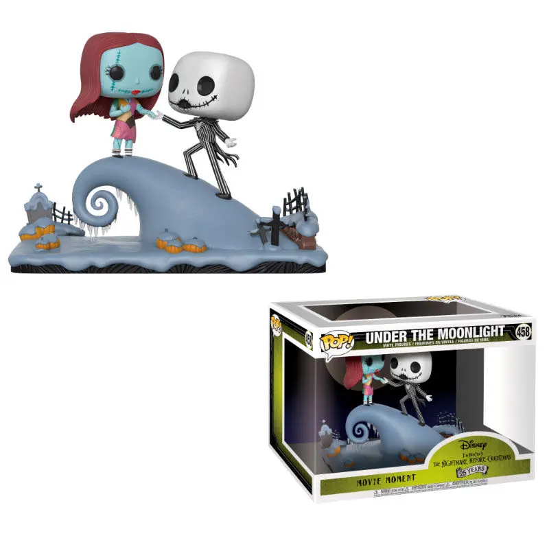 Nightmare Before Christmas POP! Movie Moments vinilni figurica s pomičnom glavom, set od 2 komada, Jack & Sally, 9 cm fotografija proizvoda