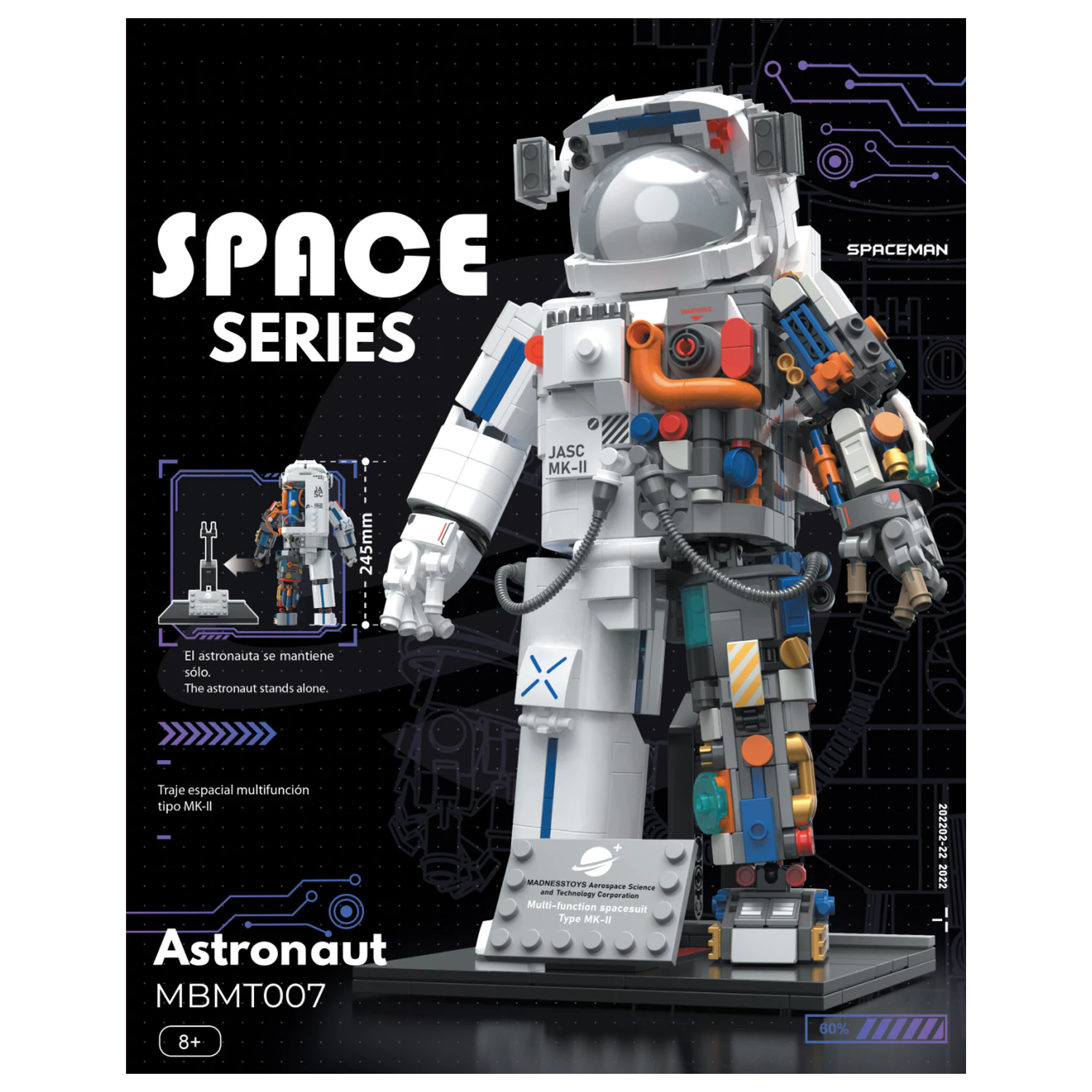 POP SERIES Konstrukcijski komplet Astronaut 900 komada fotografija proizvoda