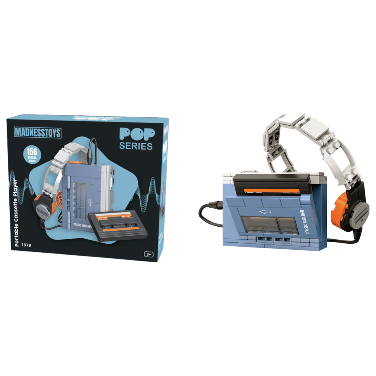POP Series Construction Kit 1979 Walkman kazetofon, 156 komada fotografija proizvoda