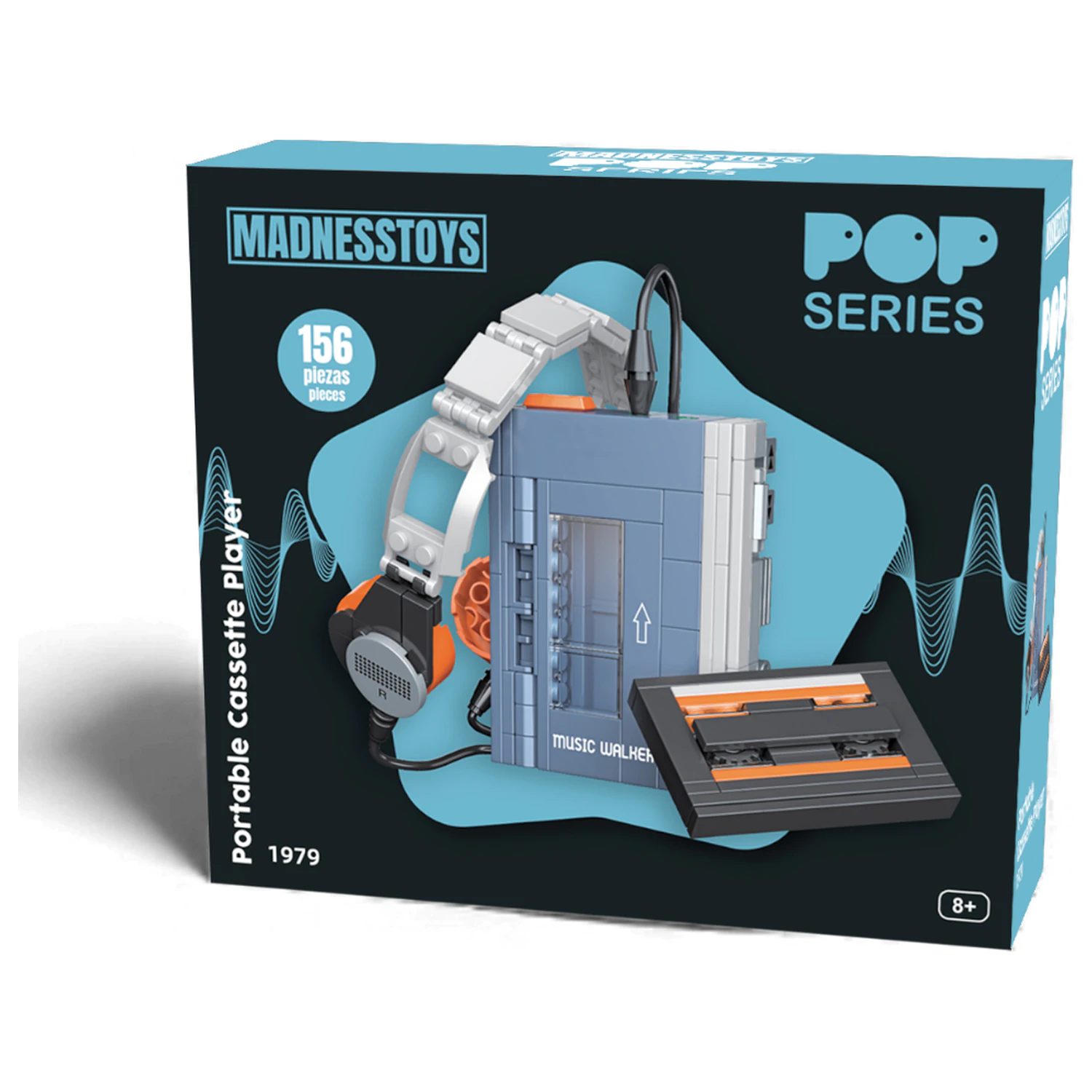 POP Series Construction Kit 1979 Walkman kazetofon, 156 komada fotografija proizvoda