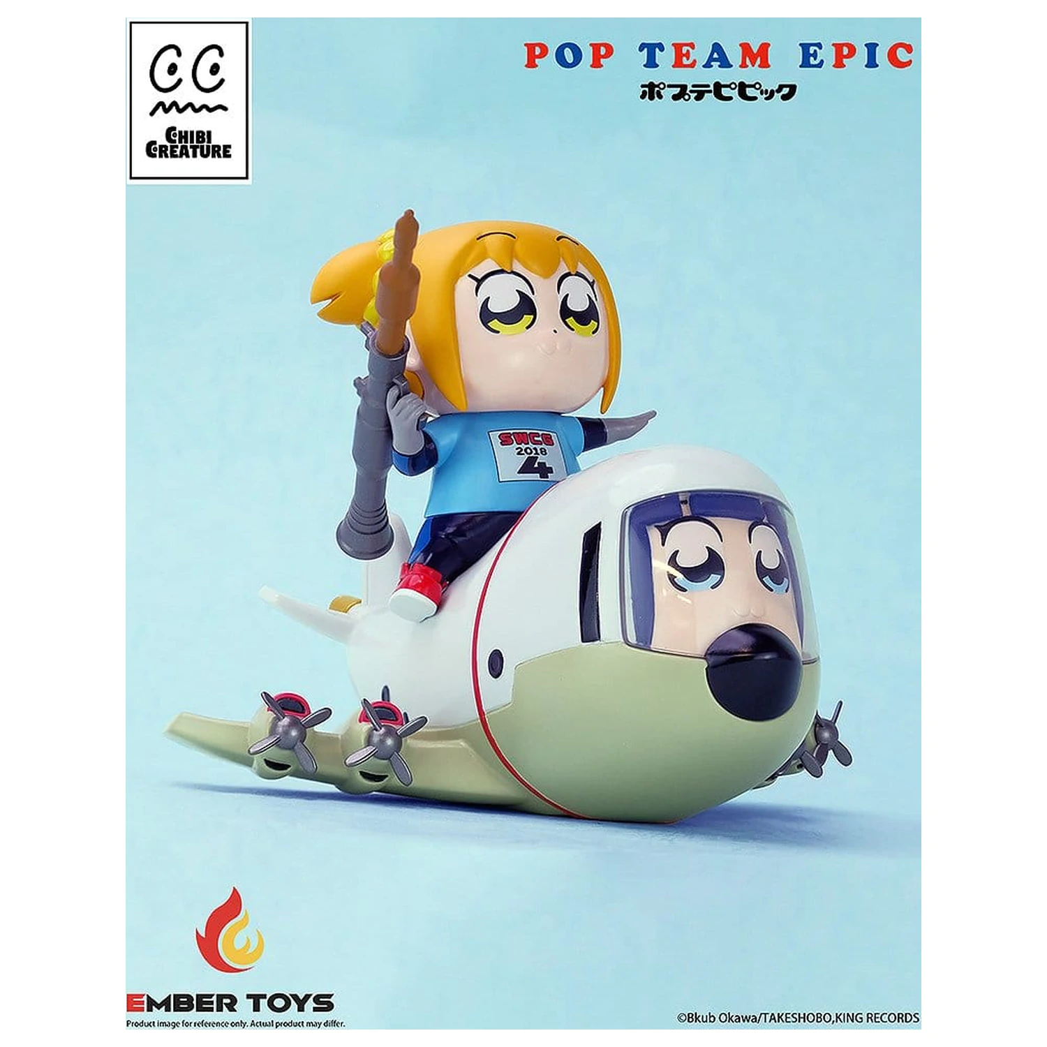 Pop Team Epic Chibi Creature Vinilne Figure dvostruko pakiranje POPUKO & PIPIMI: Skeleton Competition Ver. fotografija proizvoda