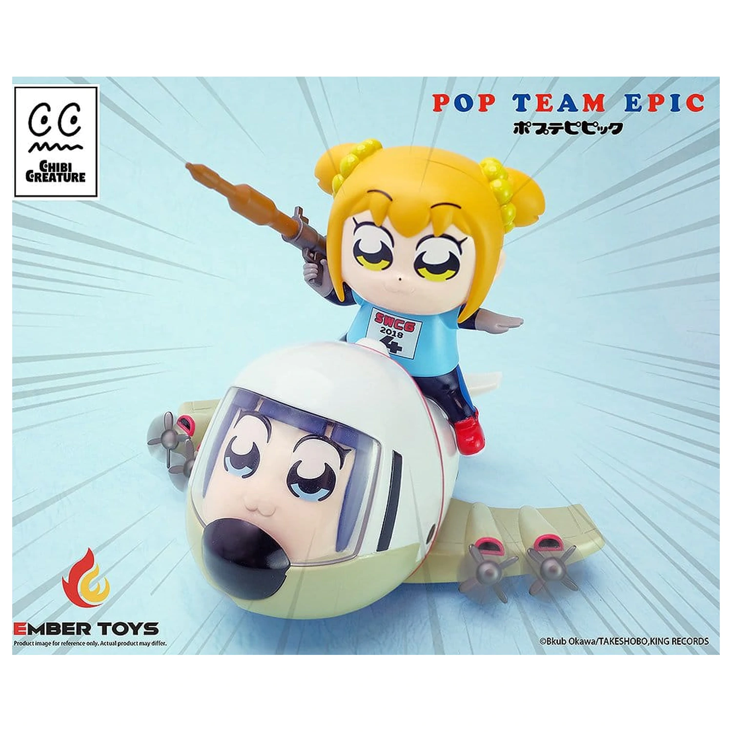 Pop Team Epic Chibi Creature Vinilne Figure dvostruko pakiranje POPUKO & PIPIMI: Skeleton Competition Ver. fotografija proizvoda