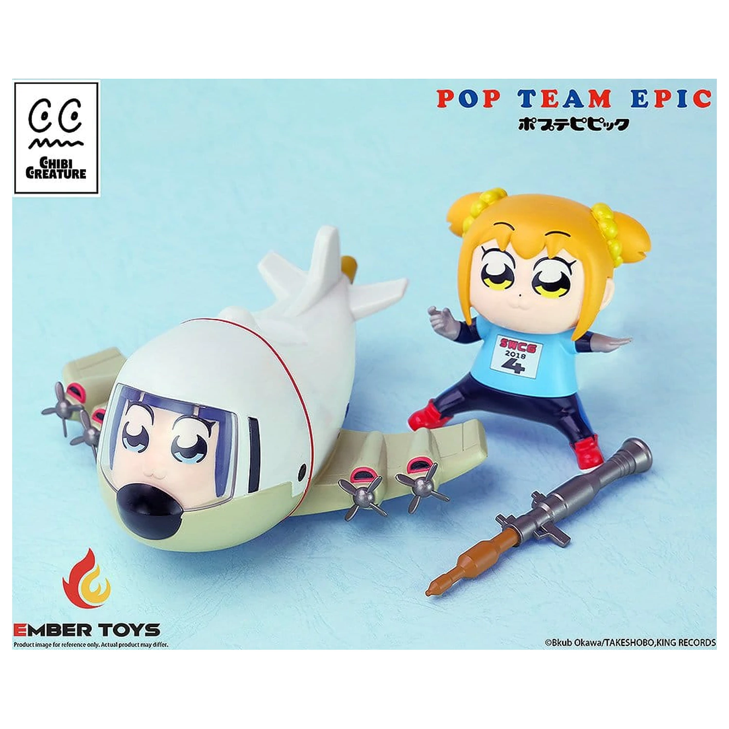 Pop Team Epic Chibi Creature Vinilne Figure dvostruko pakiranje POPUKO & PIPIMI: Skeleton Competition Ver. fotografija proizvoda
