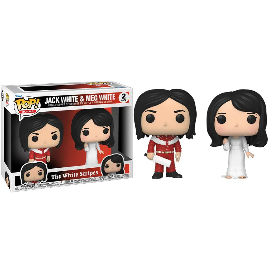 The White Stripes POP! Rocks Vinyl Figure set od 2 Jack White & Meg White 9 cm fotografija proizvoda