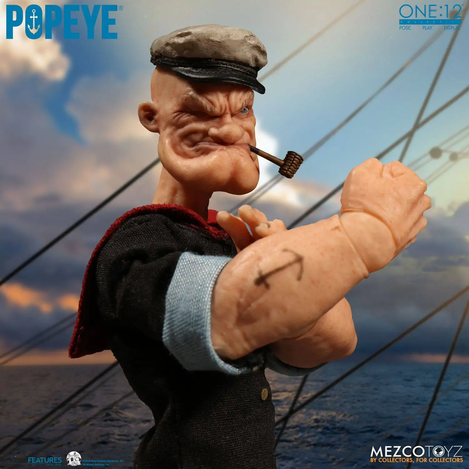 Popeye akcijska figura 1/12 Popeye 14 cm fotografija proizvoda
